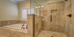 baño con bañera